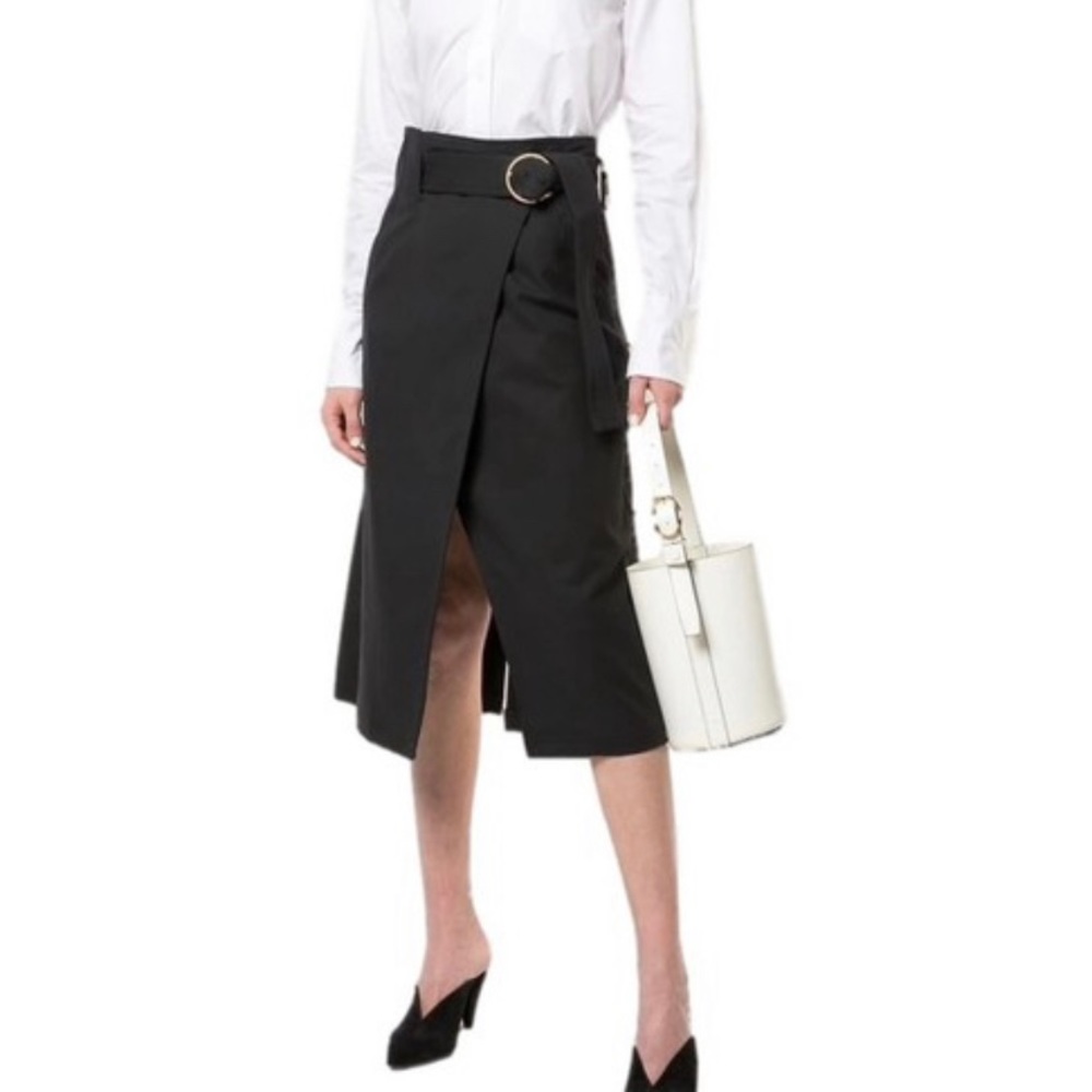 A.L.C. Aldridge Belted Midi Skirt